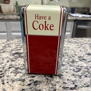 Coca-Cola Red and Cream Napkin Holder